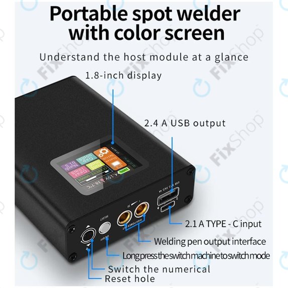 Saldatrice a punti portatile con display digitale 5000 mAh, Docreate SW