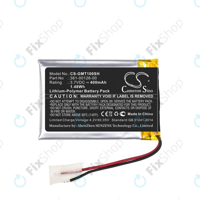 Batteria per Garmin Fenix 6X, 6X Pro Solar, Tactix Delta, 361-00126-00, 400mAh, HQ