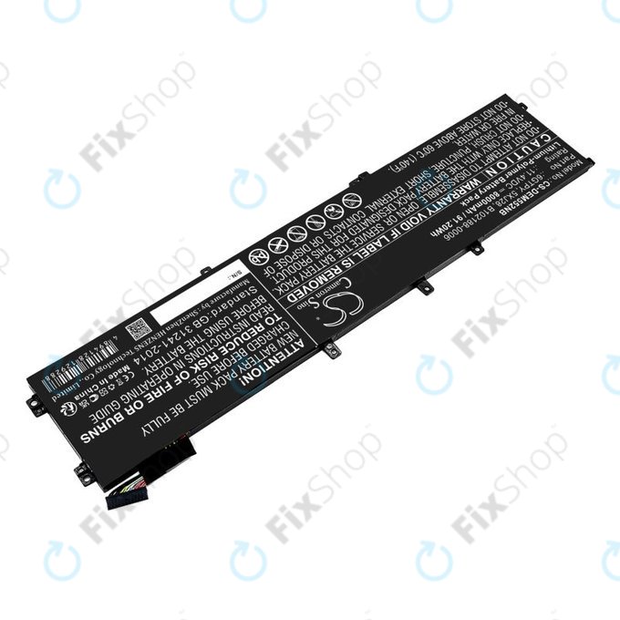 Batteria per Dell XPS 15, Dell Precision 9560, 9570, 6GTPY, Li-Pol, 8000mAh, 11.4V, HQ