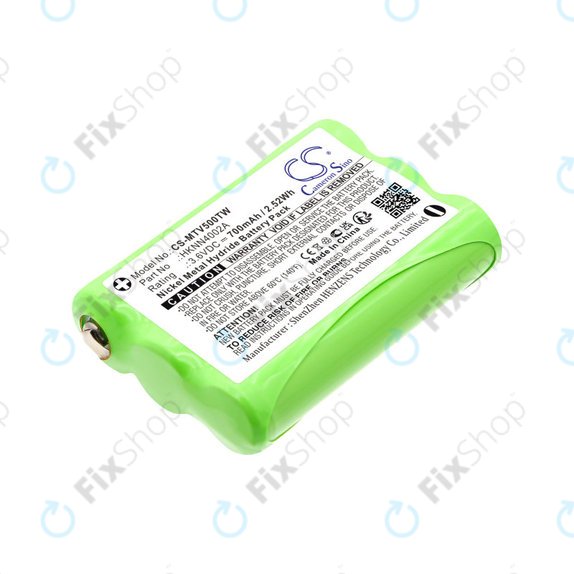 Batteria per Motorola Talkabout T280, T200, T82, T82 Extreme, HKNN4002A, Ni-MH, 700mAh, 3.6V, HQ