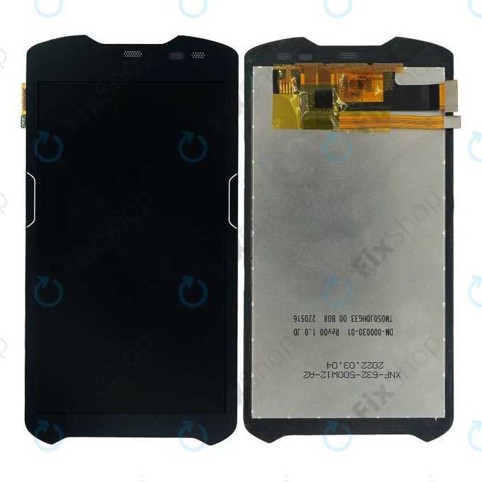 Schermo LCD per Zebra TC51, TC56, senza foro, vetro touch senza cornice