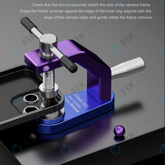Strumento per rimozione frame fotocamera posteriore iX73, iFixes