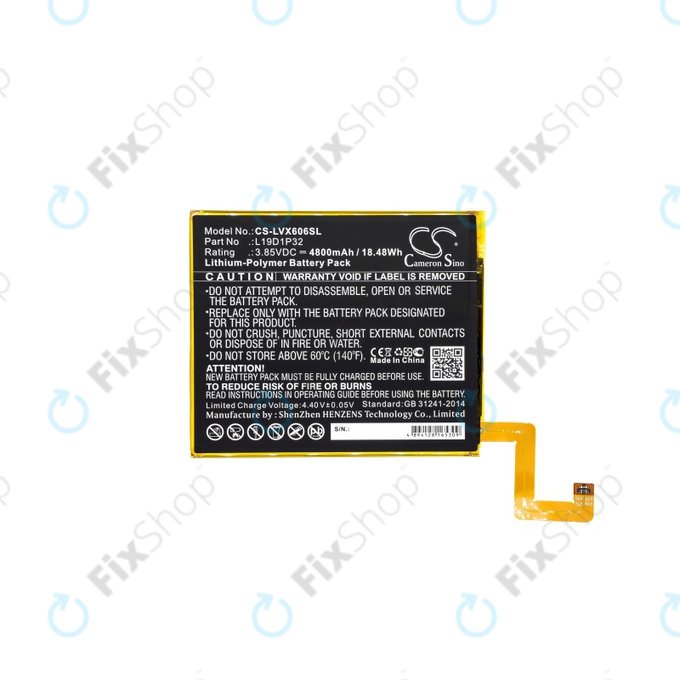 Batteria per Lenovo Tab M10 Plus, L19D1P32, 4800mAh, HQ