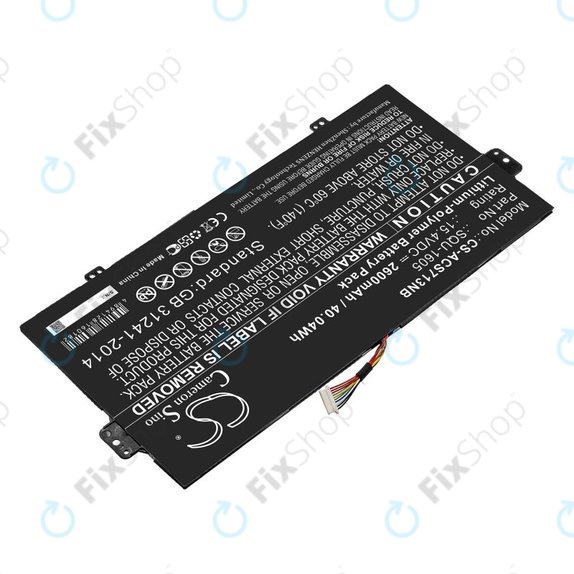 Batteria per Acer SF713-51, SQU-1605, Li-Pol, 2600mAh, 15.4V, HQ