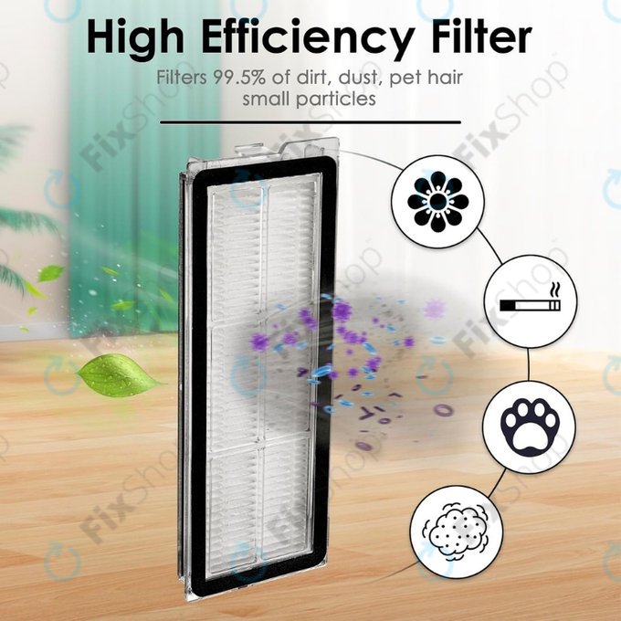 Filtro HEPA per Xiaomi RobGoldck Qrevo Curv, Qrevo Edge, Qrevo MaxV, Qrevo Pro, Qrevo Plus, QV-seriess