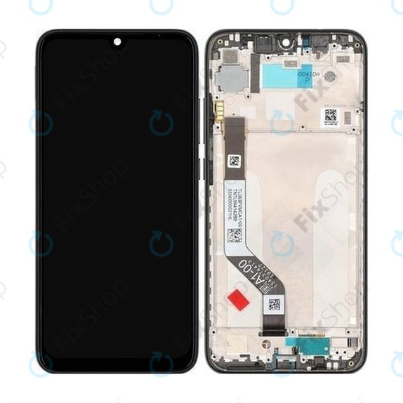 Schermo per Xiaomi Redmi Note 7, Black, Vetro touch con cornice