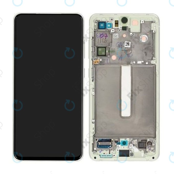 Schermo per Samsung S21 FE G990B, Green, Vetro touch con cornice, GH82-26414C, GH82-26420C, GH82-26590C, Genuine Service Pack