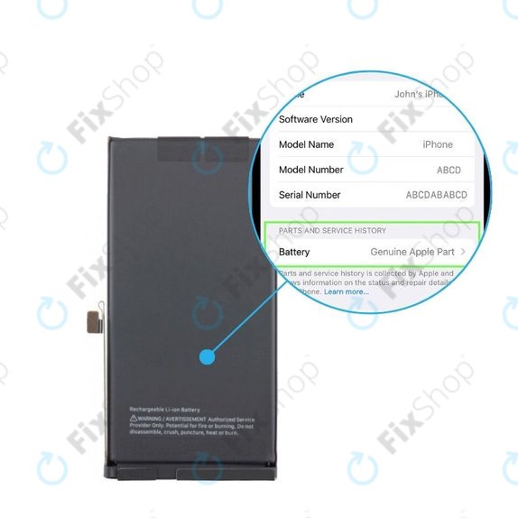 Batteria per iPhone 15, 661-35885, 3349mAh, Genuine Apple