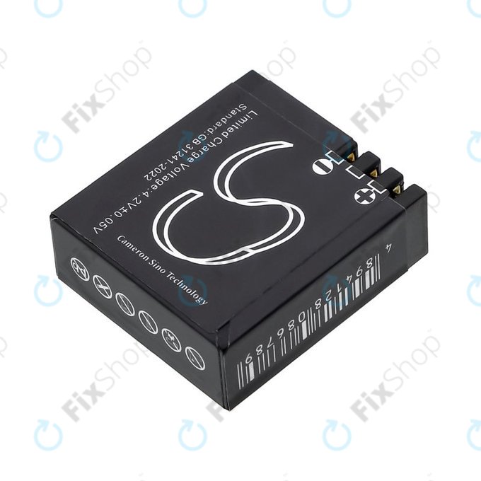 Batteria per SJCAM SJ4000, SJ5000, SJ4000B, Li-Ion, 900mAh, 3.7V, HQ