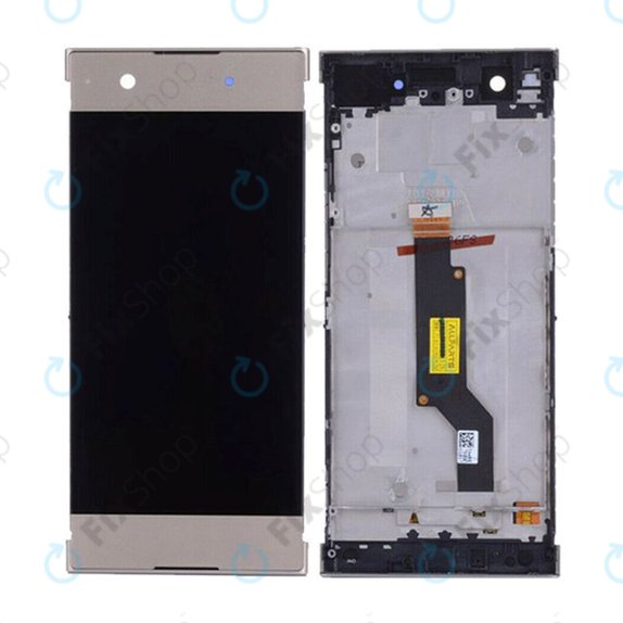 Schermo per Sony Xperia XA1 G3121, Gold, Vetro touch con cornice