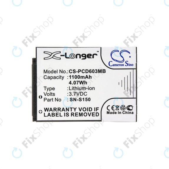 Batteria per Philips SCD 603, SN-S150, Li-Ion, 1100mAh, 3.7V, HQ