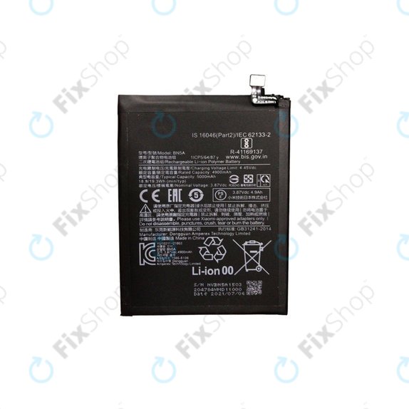 Batteria per Xiaomi Poco M3 Pro, Redmi 10 (2022), BN5A, 5000mAh