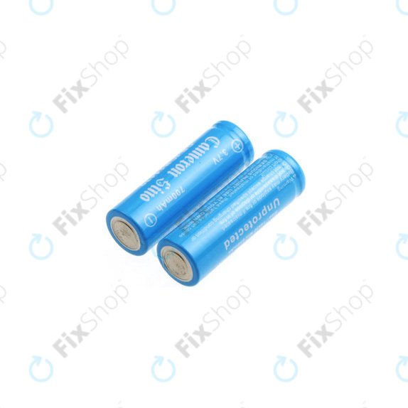 Batteria ricaricabile, 2pz, 650mAh, Li-Ion, 3.7V, 14430, HQ