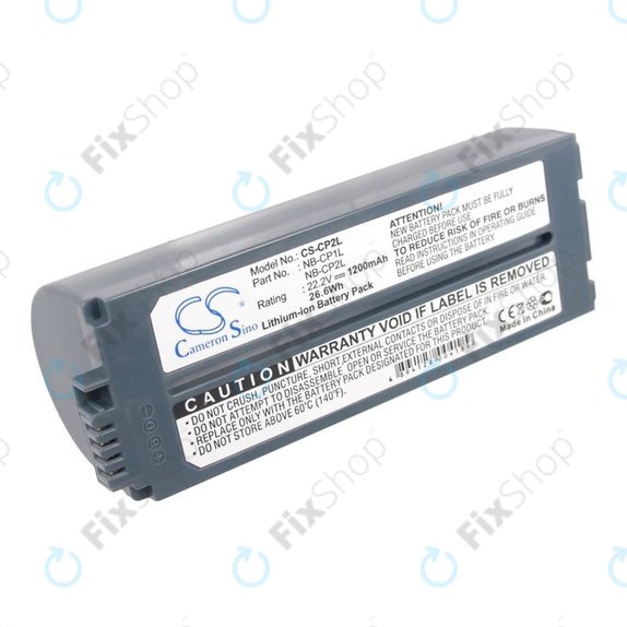 Batteria per Canon Selphy CP100, CP1000, NB-CP1L, Li-Ion, 1200mAh, 22.2V, HQ