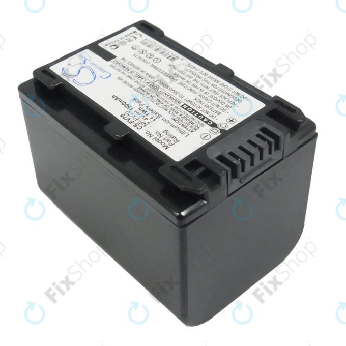 Batteria per Sony DCR-DVD, HC, SR, HDR-CX, HC, PJ, XR, NEX-VG, NP-FV70, Li-Ion, 1500mAh, 7.4V, HQ