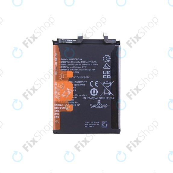 Batteria per Honor 90 5G, HB486591EHW, 5000mAh