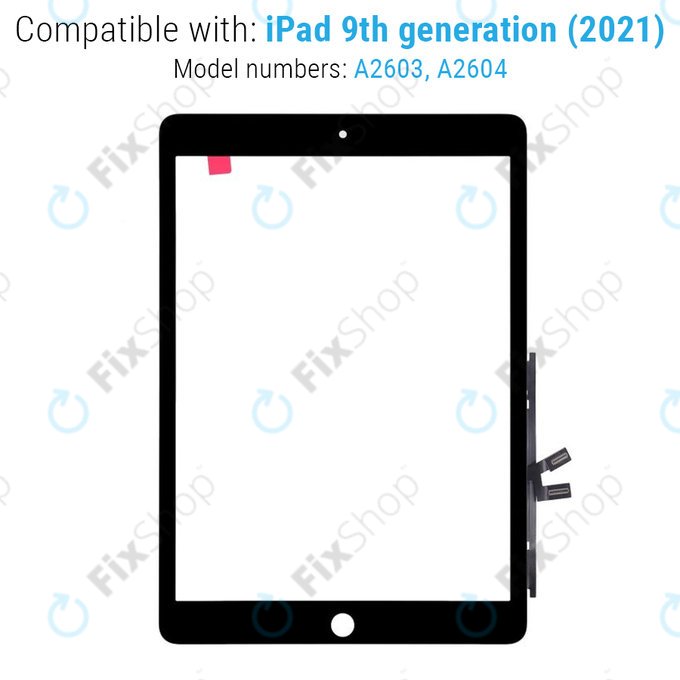 Vetro touch per iPad (9th Gen 2021), Black