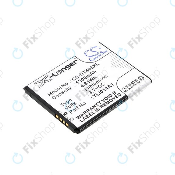 Batteria per Alcatel OneTouch Evolve, TLi014A1, Li-Ion, 3.7V, 1300mAh, HQ