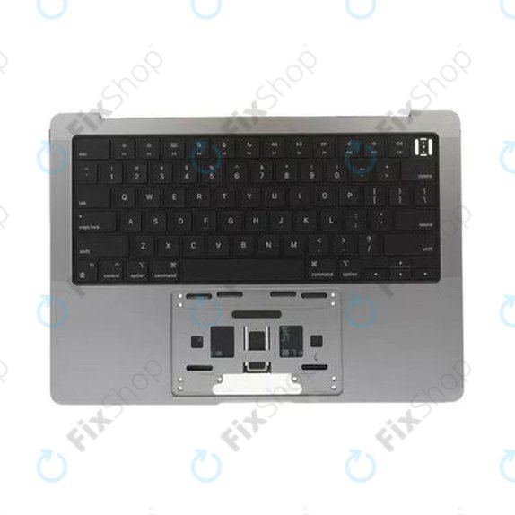Top case con tastiera US e batteria per MacBook Pro 14", A2442 (2021), A2779 (2023), Space Gray, 661-32210, Genuine Apple