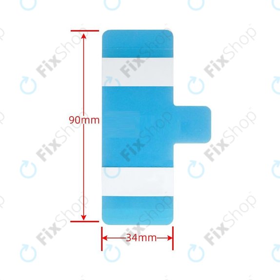 Adesivo universale sotto batteria, 34 x 90mm