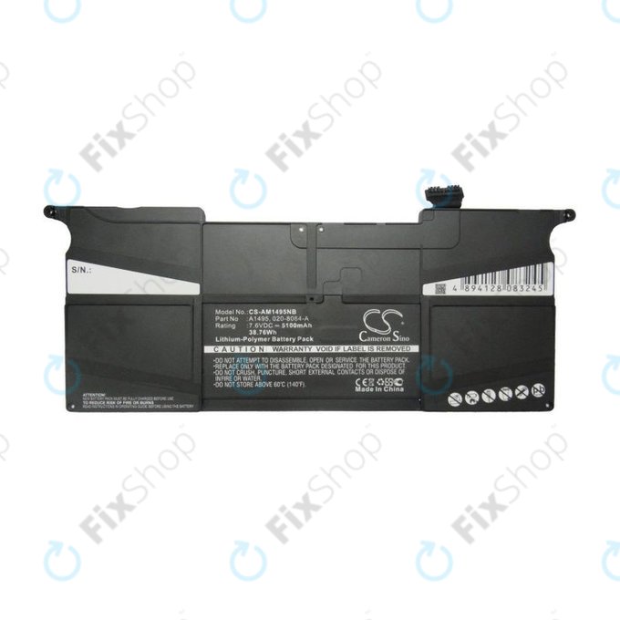 Batteria A1495 per MacBook Air 11" A1465 (Mid 2013 - Early 2015), 5100mAh, HQ
