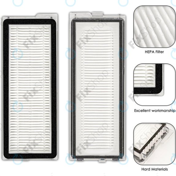Filtro HEPA, 2 pz. per Xiaomi Roborock Qrevo Curv, Qrevo Edge, Qrevo MaxV, Qrevo Pro, Qrevo Plus, QV-series