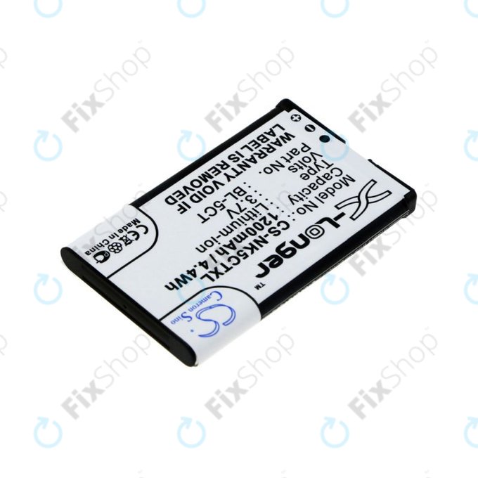 Batteria per Nokia 5220, 5630, 6303, 6700, C5, BL-5CT, Li-Ion, 3.7V, 1200mAh, HQ