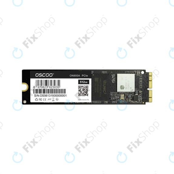 SSD 512GB PCIe per MacBook Air, Pro (Late 2013 - 2017), Oscoo ON900A, Refurbished