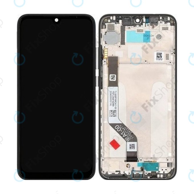 Schermo per Xiaomi Redmi Note 7, Black, Vetro touch con cornice