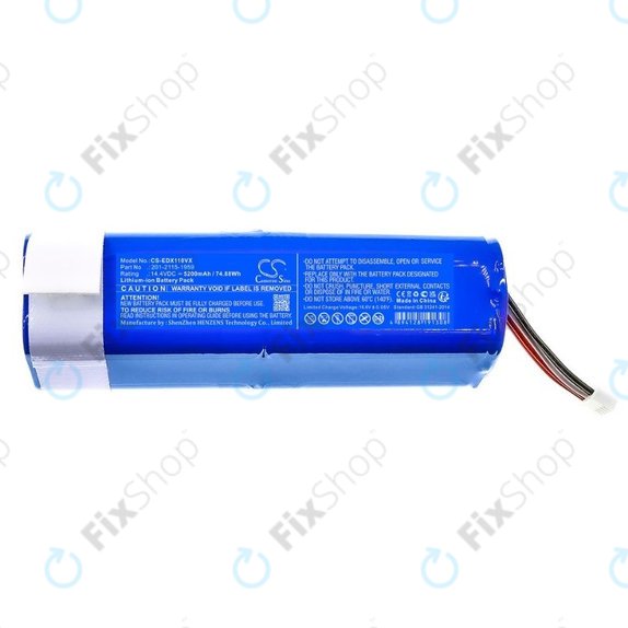Batteria per Ecovacs Deebot X-seriess, T-seriess, N-seriess, 201-2115-1959, Li-Ion, 5200mAh, 14.4V, HQ