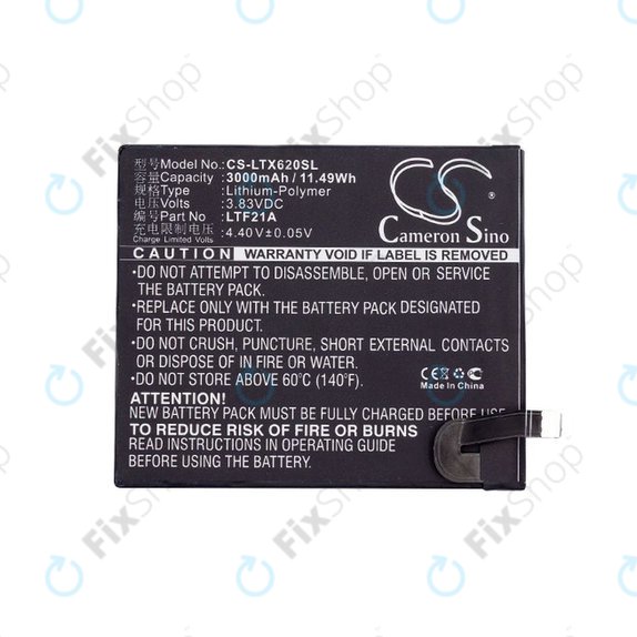 Batteria per LeEco Le 2, LeTV X-series, LTF21A, Li-Pol, 3.83V, 3000mAh, HQ