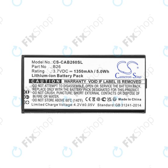 Batteria per Cat B26, B26, Li-Ion, 3.7V, 1350mAh, HQ