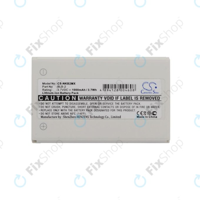 Batteria per Nokia 3610, 6510, 8310, BLB-2, Li-Ion, 1000mAh, 3.7V, HQ