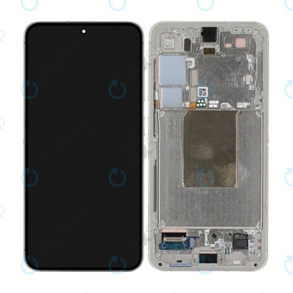 Schermo per Samsung S24 S921B, Amber Yellow, Vetro touch con cornice, GH82-33287D, Genuine Service Pack