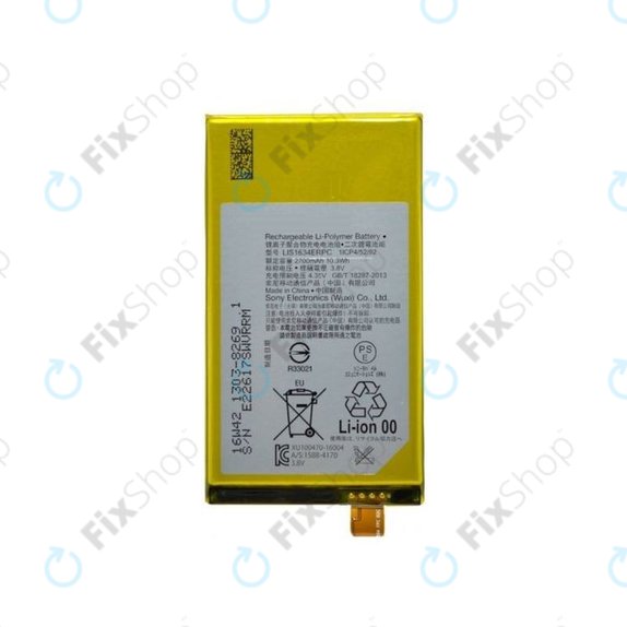 Batteria per Sony Xperia X Compact F5321, Z5 Compact E5803, LIS1634ERPC, 2700mAh