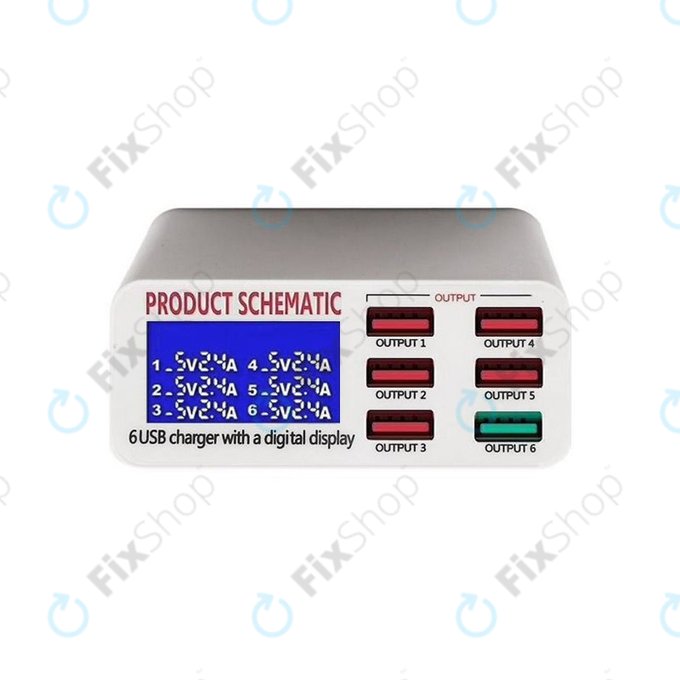 Stazione di ricarica USB con USB 3.0, Product Schematic 896