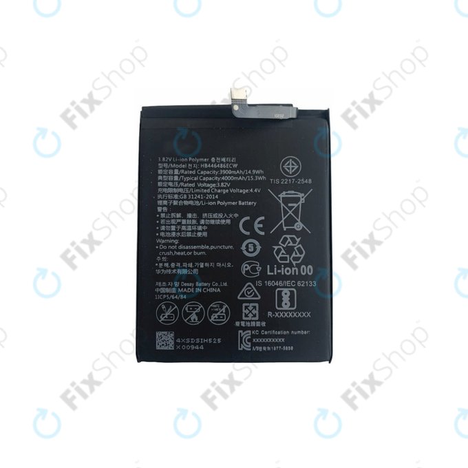 Batteria per Huawei P Smart Z, Honor 9X, P20 Lite (2019), HB446486ECW, 4000mAh