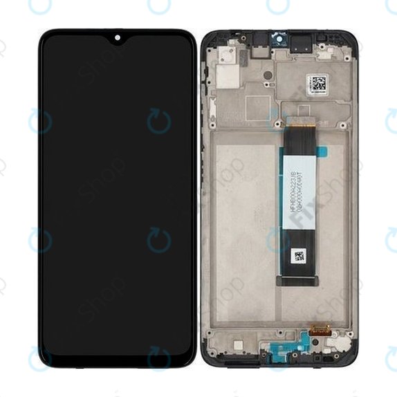 Schermo per Xiaomi Redmi 9T, Carbon Gray, Vetro touch con cornice, 560001J19S00, Genuine Service Pack