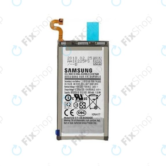 Batteria per Samsung S9 G960F, EB-BG960ABE, GH82-15963A, GH82-16021A, 3000mAh, Genuine Service Pack