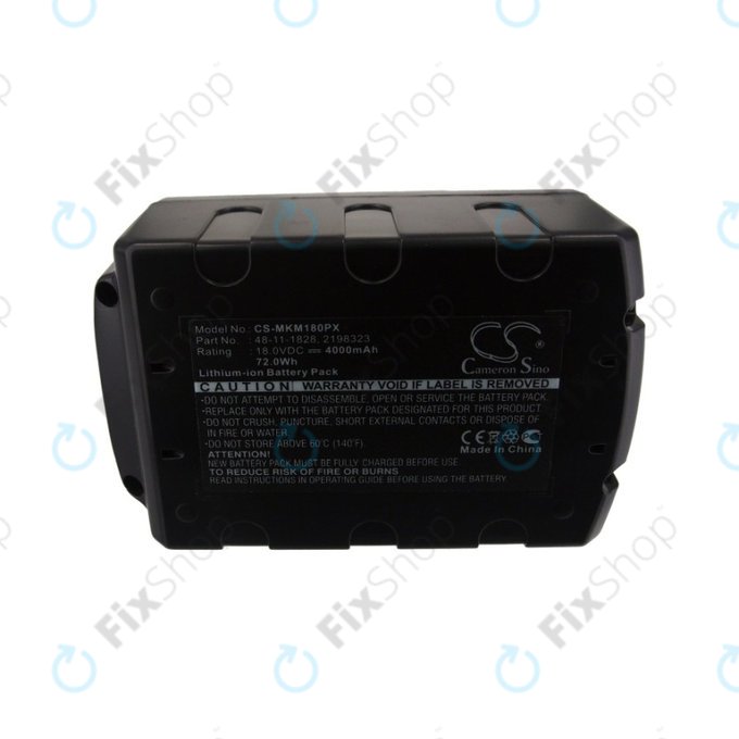 Batteria per Milwaukee 2600-series, 2700-series, AG-125, C18, HD18, M12, M18, YTB313, Li-Ion, 4000mAh, HQ