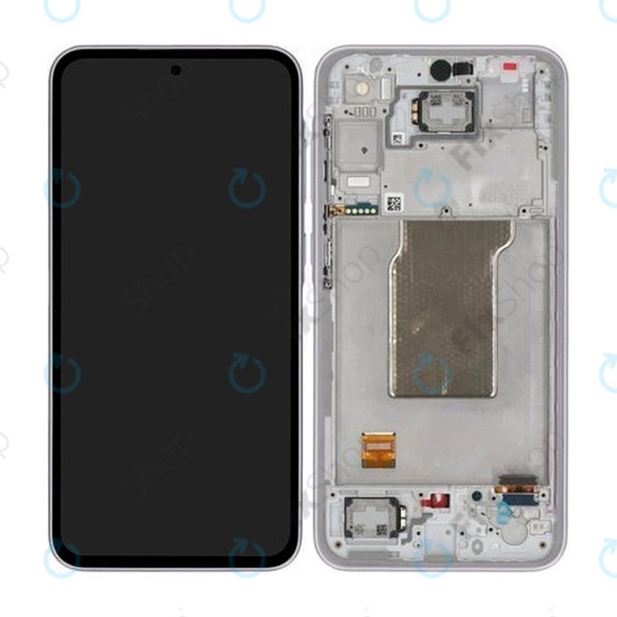Schermo per Samsung A35 A356B, Awesome Lilac, Vetro touch con cornice