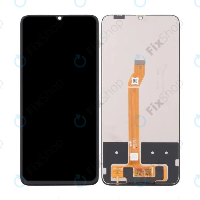 Schermo LCD per Honor X7 CMA-LX2, Vetro touch senza cornice