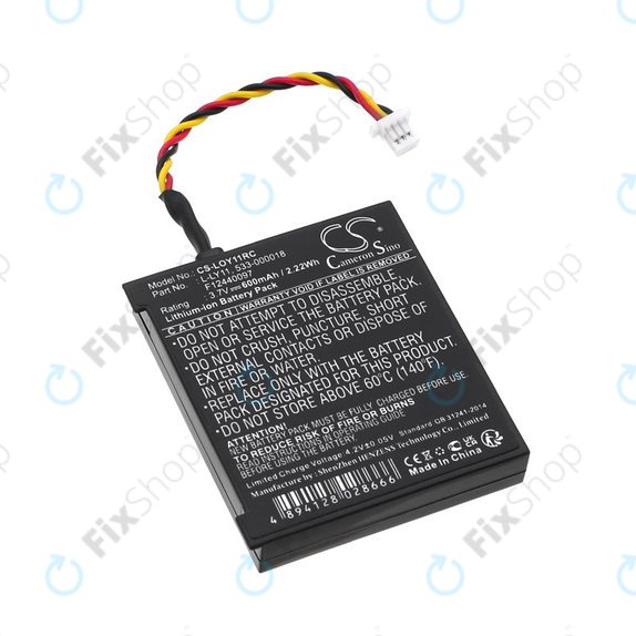Batteria per Logitech G930, L-LY11, Li-Ion, 600mAh, 3.7V, HQ