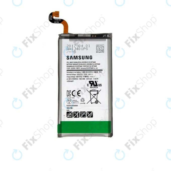 Batteria per Samsung S8 Plus G955F, EB-BG955ABE, EB-BG955ABA, GH43-04726A, GH82-14656A, 3500mAh, Genuine Service Pack