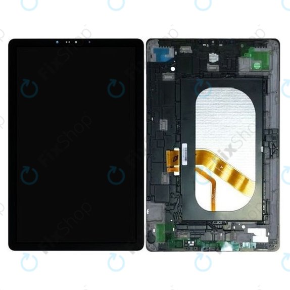 Schermo per Samsung Galaxy Tab S4 10.5" T830, T835, Black, Vetro touch con cornice, GH97-22199A, Genuine Service Pack