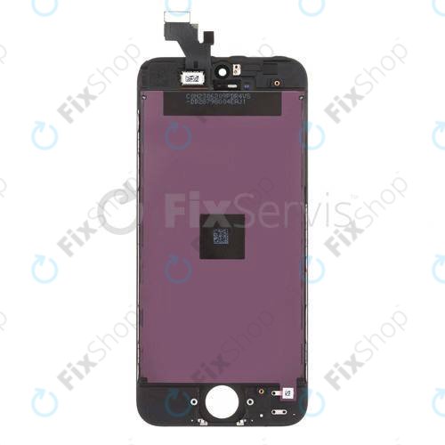 Schermo per iPhone 5, Black, Vetro touch con cornice