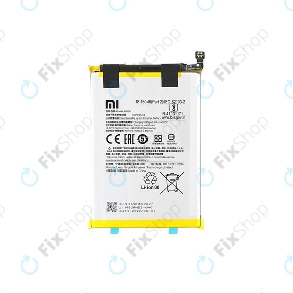Batteria per Xiaomi Redmi 9A, A1, A2, BN56, BN5F, 46020000425D, 5000mAh, Genuine Service Pack