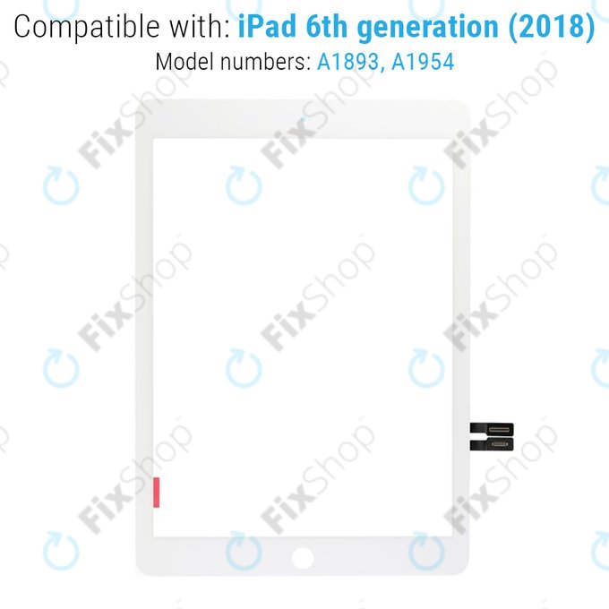Vetro touch per iPad (6th Gen 2018), White