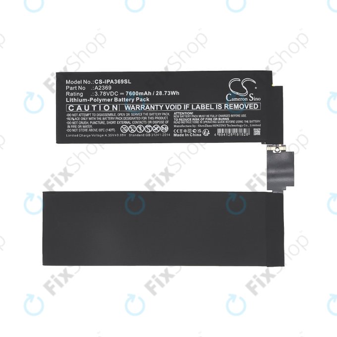 Batteria A2369 per Apple iPad Pro 11.0" (3rd Gen 2021), 7600mAh, HQ