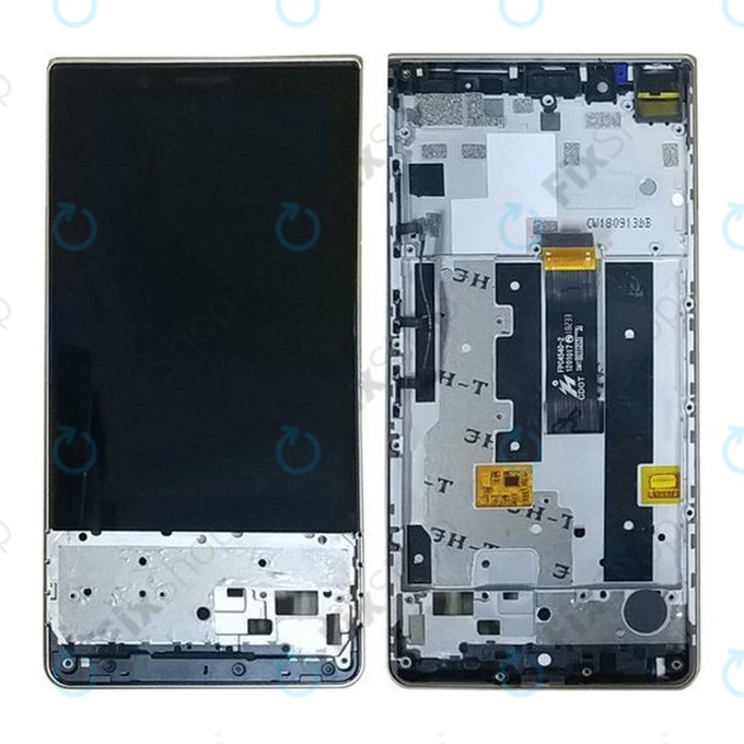 Schermo per Blackberry Key2 LE, Black, Vetro touch con cornice